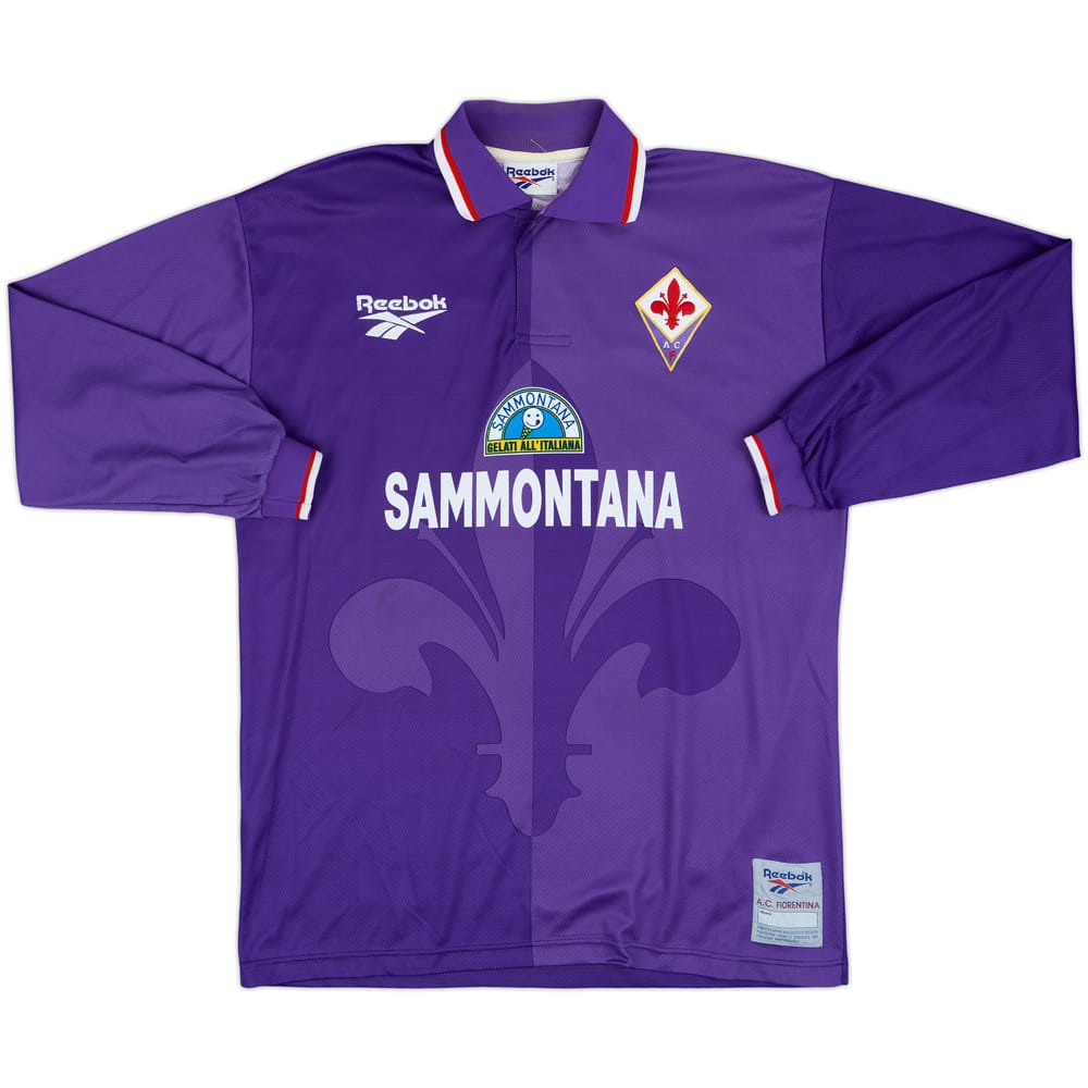 1996-97 Fiorentina Home L/S Shirt - 8/10 - (XL)