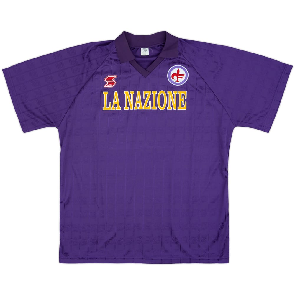 1989-90 Fiorentina Home Shirt #10 - 8/10 - (XL)