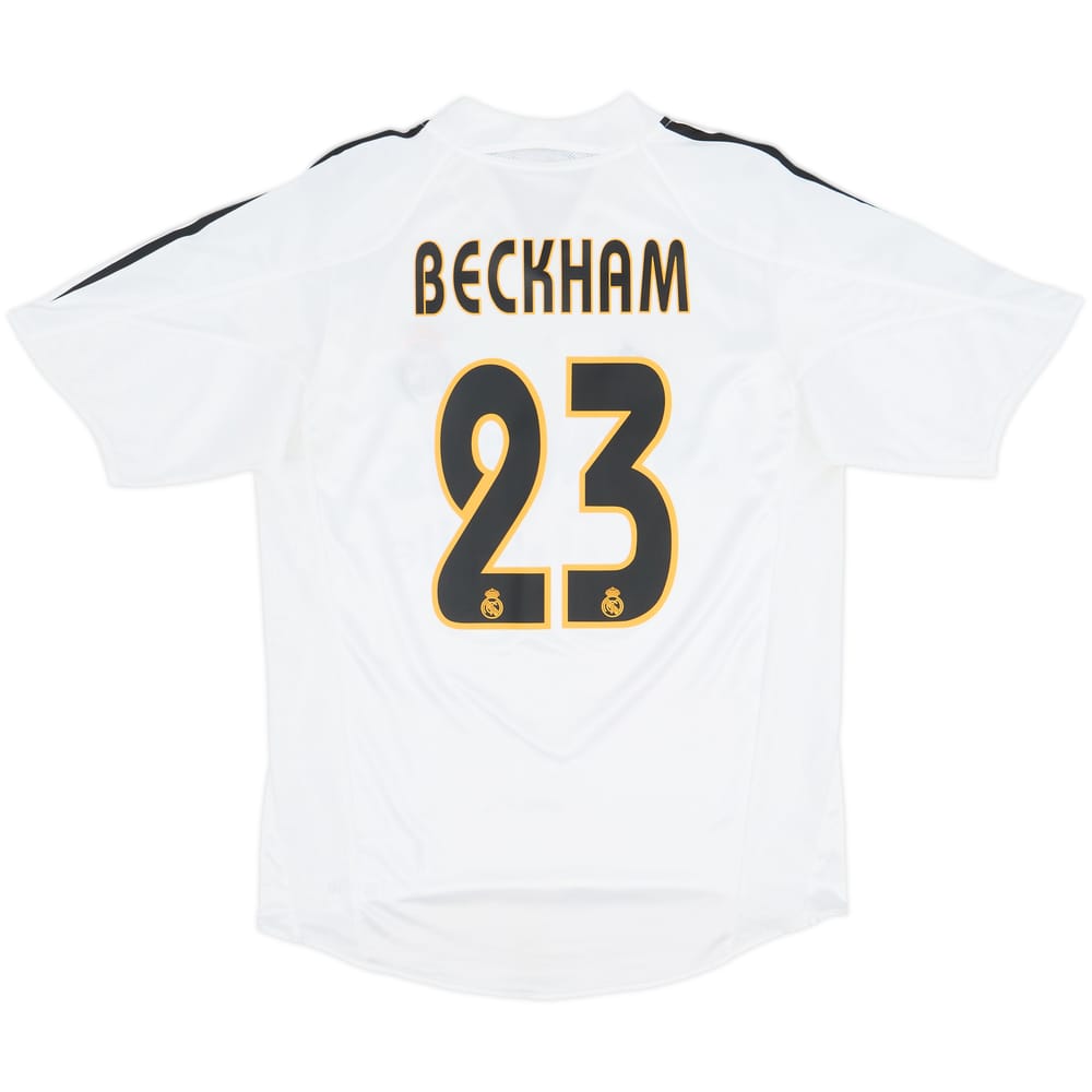2004-05 Real Madrid Home Shirt Beckham #23 - 10/10 - (S)