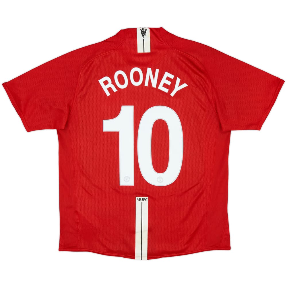 2007-09 Manchester United Home Shirt Rooney #10 - 6/10 - (L)