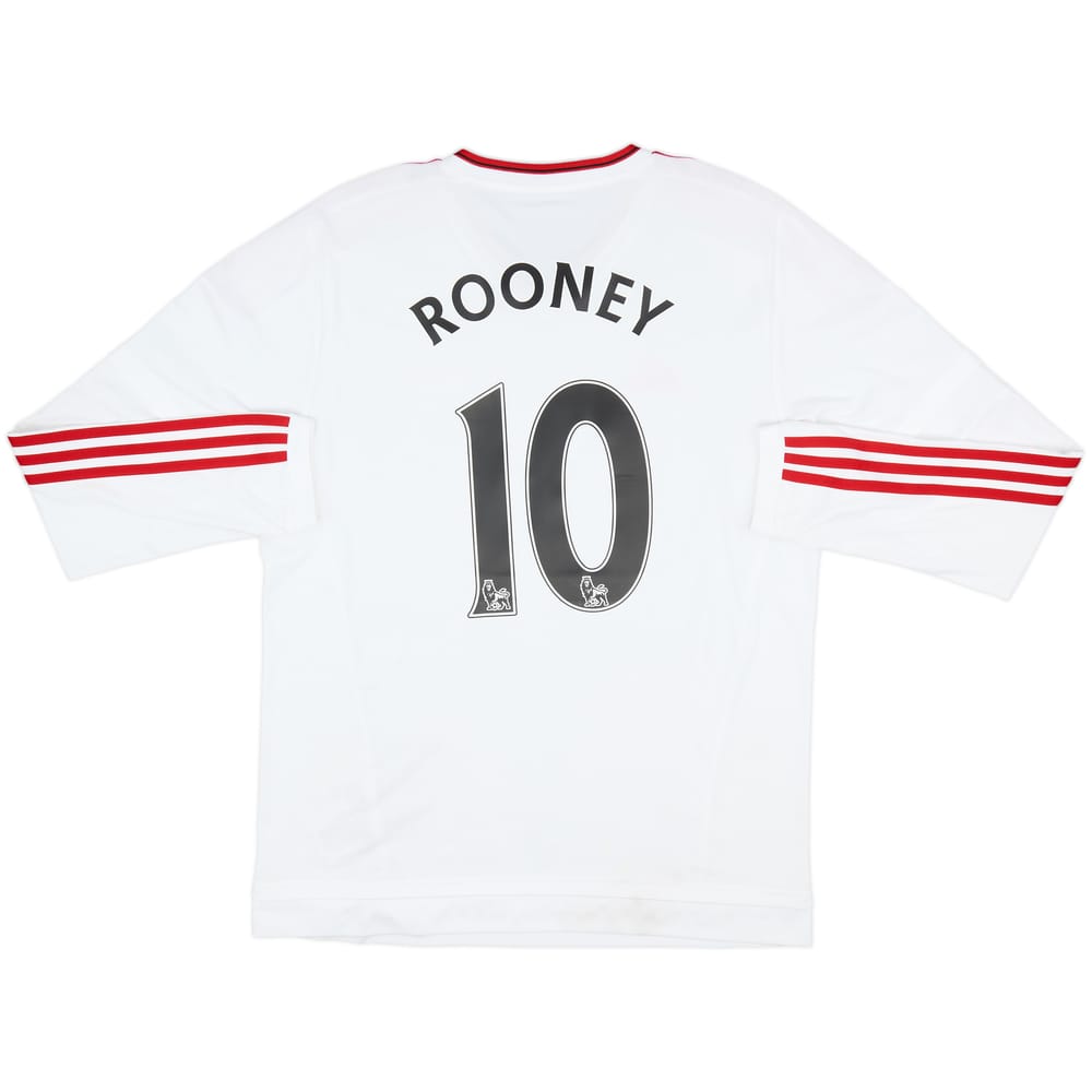 2015-16 Manchester United Away L/S Shirt Rooney #10 - 7/10 - (L)