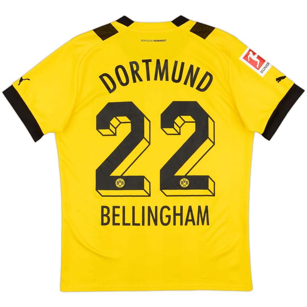 2022-23 Borussia Dortmund Home Shirt Bellingham #22 - 8/10 - (M)