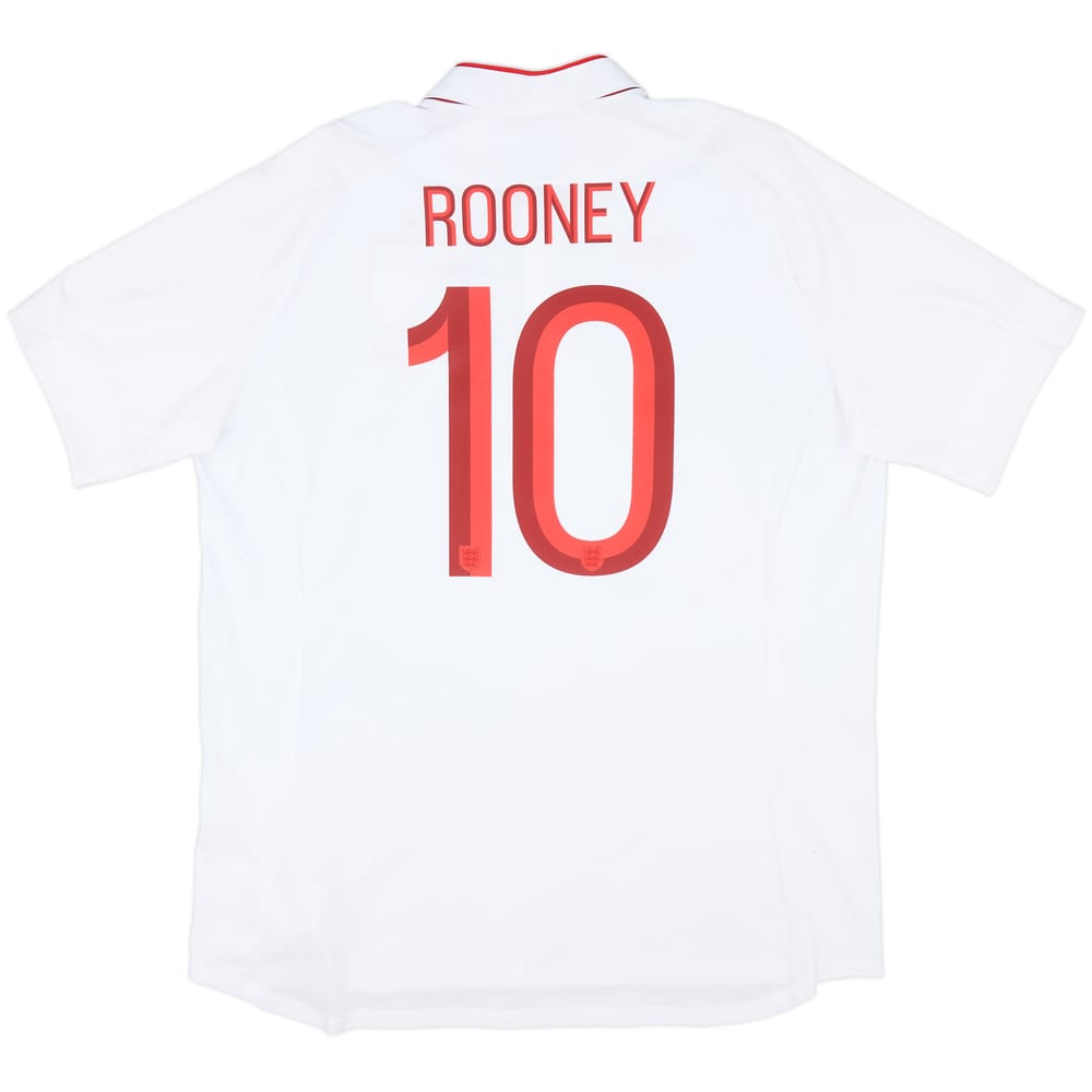 2012-13 England 'Poland/Ukraine' Home Shirt Rooney #10 - 8/10 - (XL)