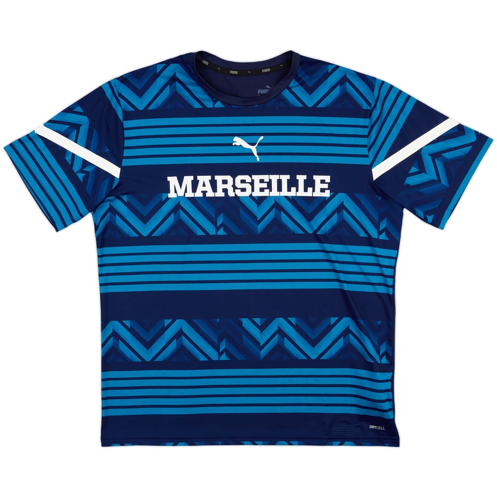 2021-22 Olympique Marseille Puma Training Shirt - 9/10 - (L)