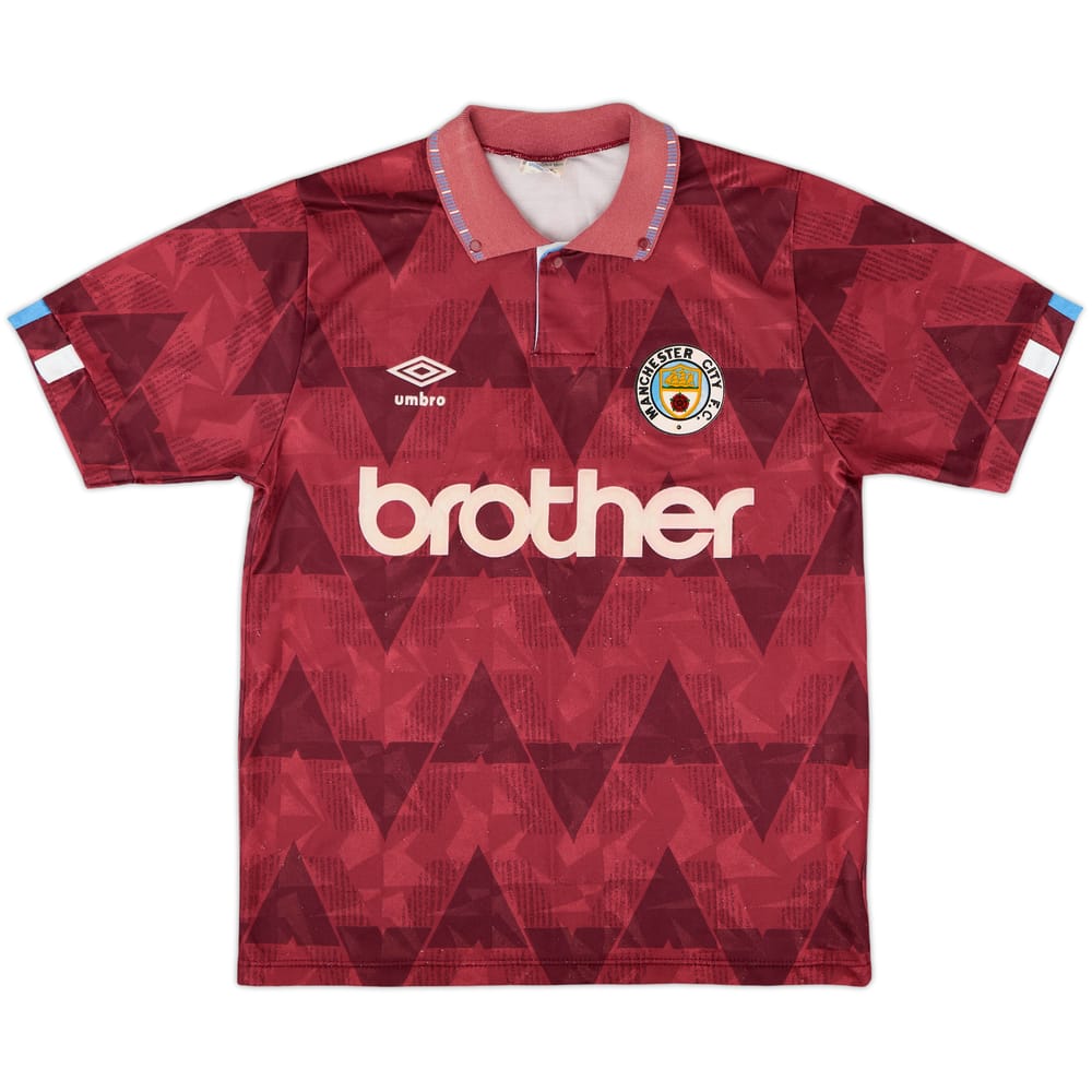1990-92 Manchester City Away Shirt - 6/10 - (S)