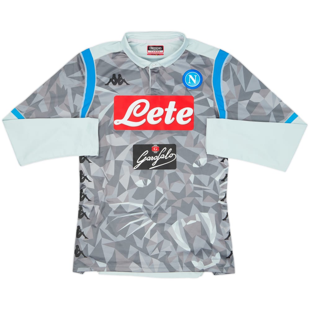 Camiseta auténtica de manga larga de la tercera equipación del Napoli 2018-19 - 6/10 - (L)