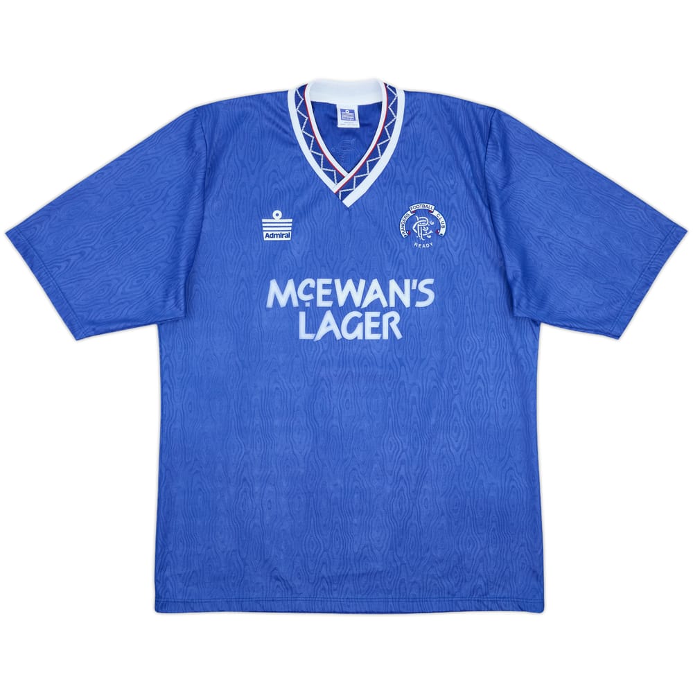 1990-92 Rangers Home Shirt - 8/10 - (L)