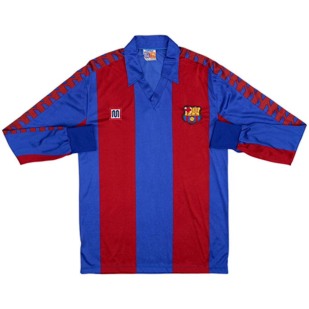 1984-89 Barcelona Home L/S Shirt - 9/10 - (S)