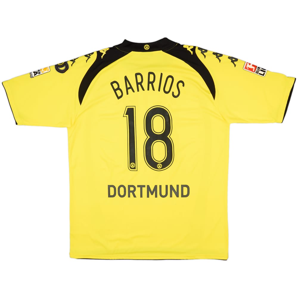 2009-10 Borussia Dortmund Home Shirt Barrios #18 (XXL)