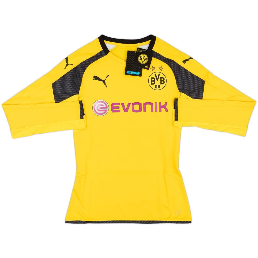 2016-17 Borussia Dortmund Authentic (ACTV) European Home L/S Shirt (M)
