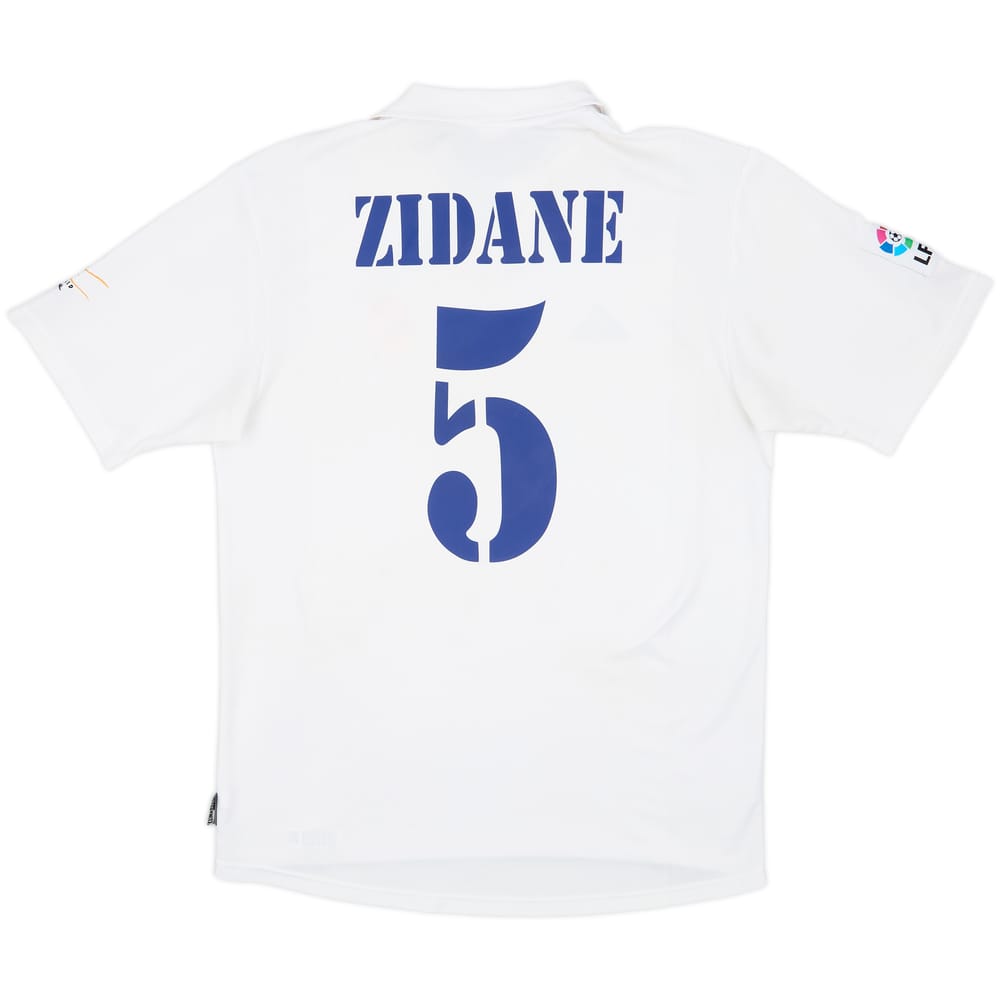 2001 Real Madrid Home Shirt Zidane #5 - 8/10 - (L)