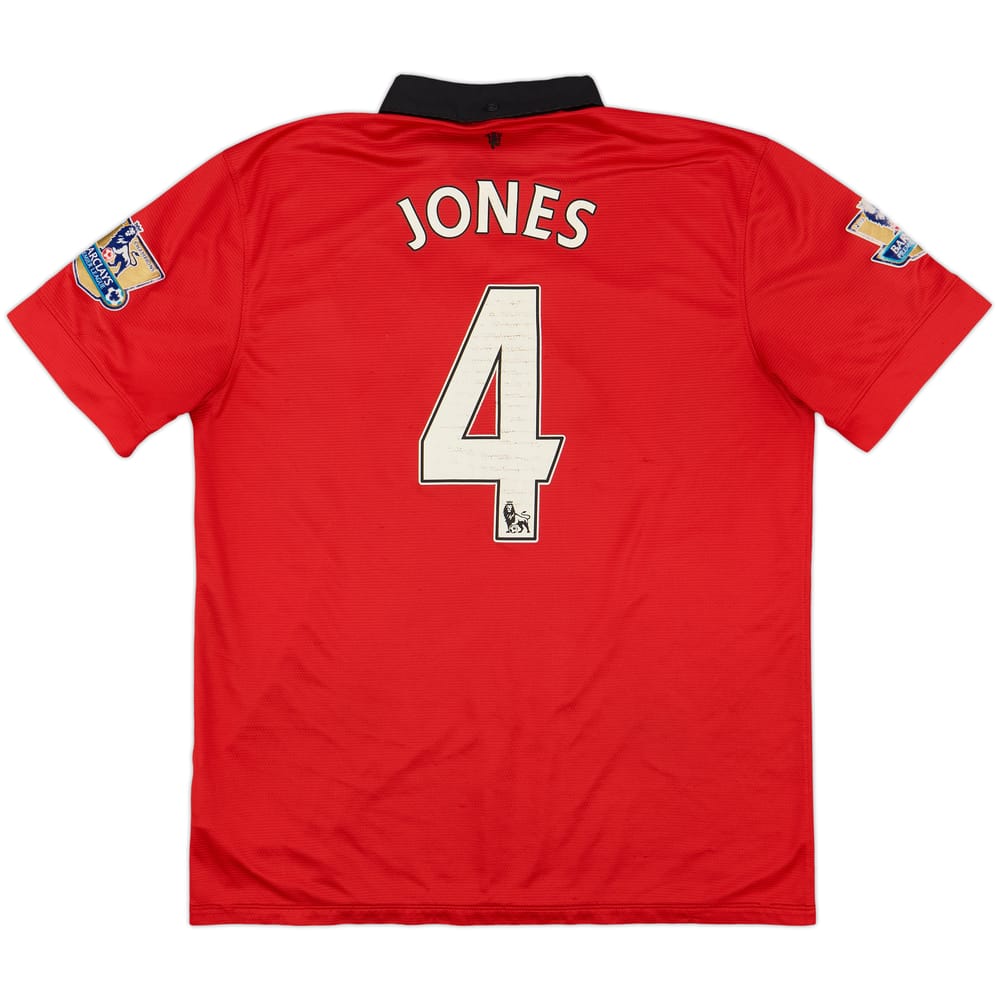 2013-14 Manchester United Home Shirt Jones #4 - 6/10 - (L)