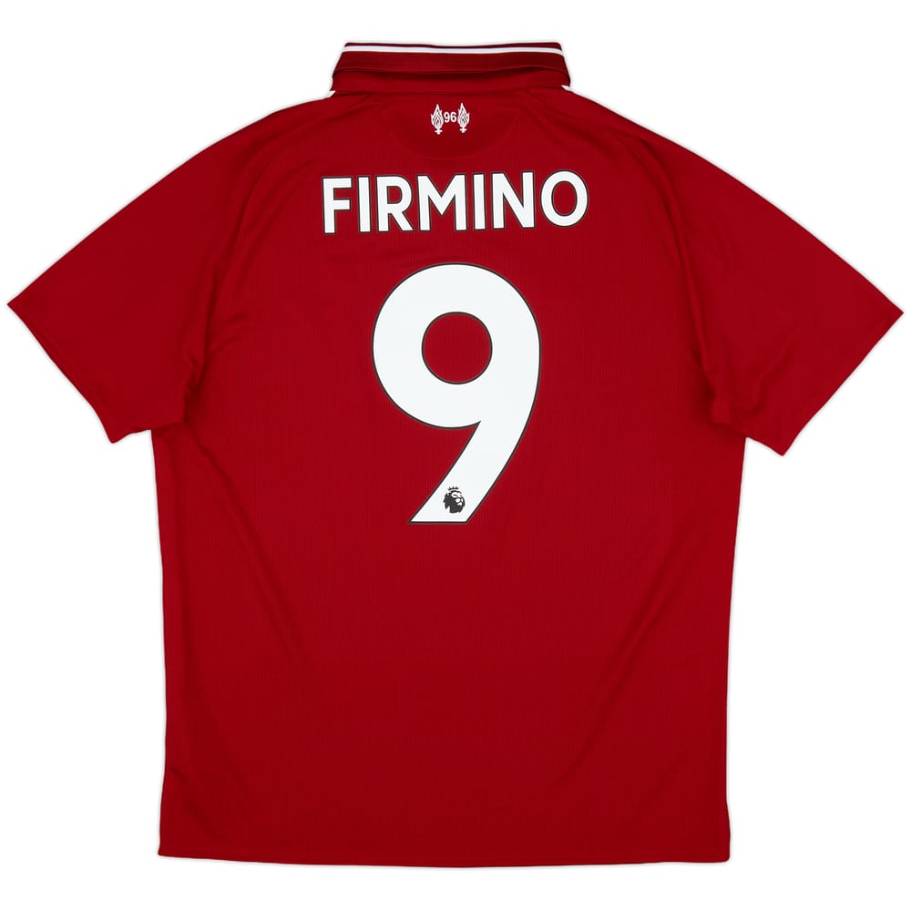 2018-19 Liverpool '6 Times' Home Shirt Firmino #9 - 10/10 - (M)