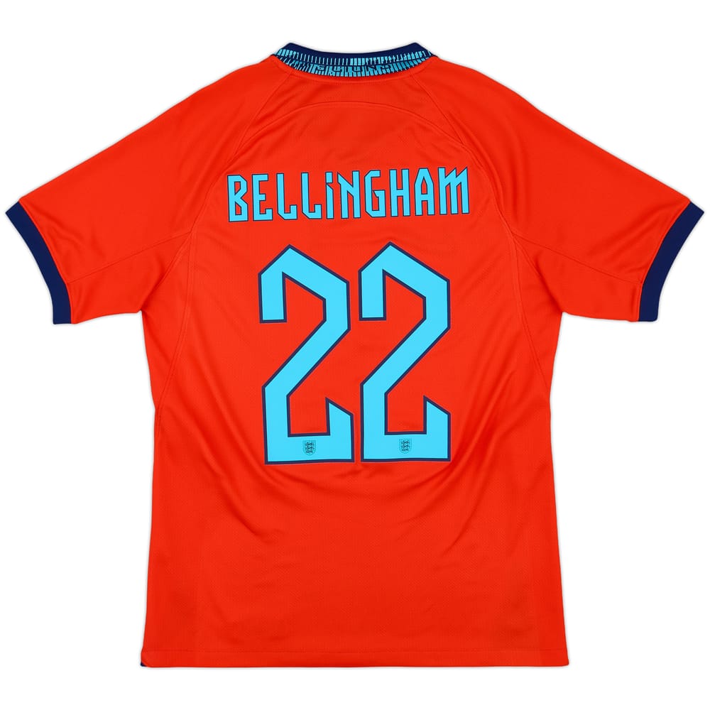 2022-23 England Away Shirt Bellingham #22 - 10/10 - (S)