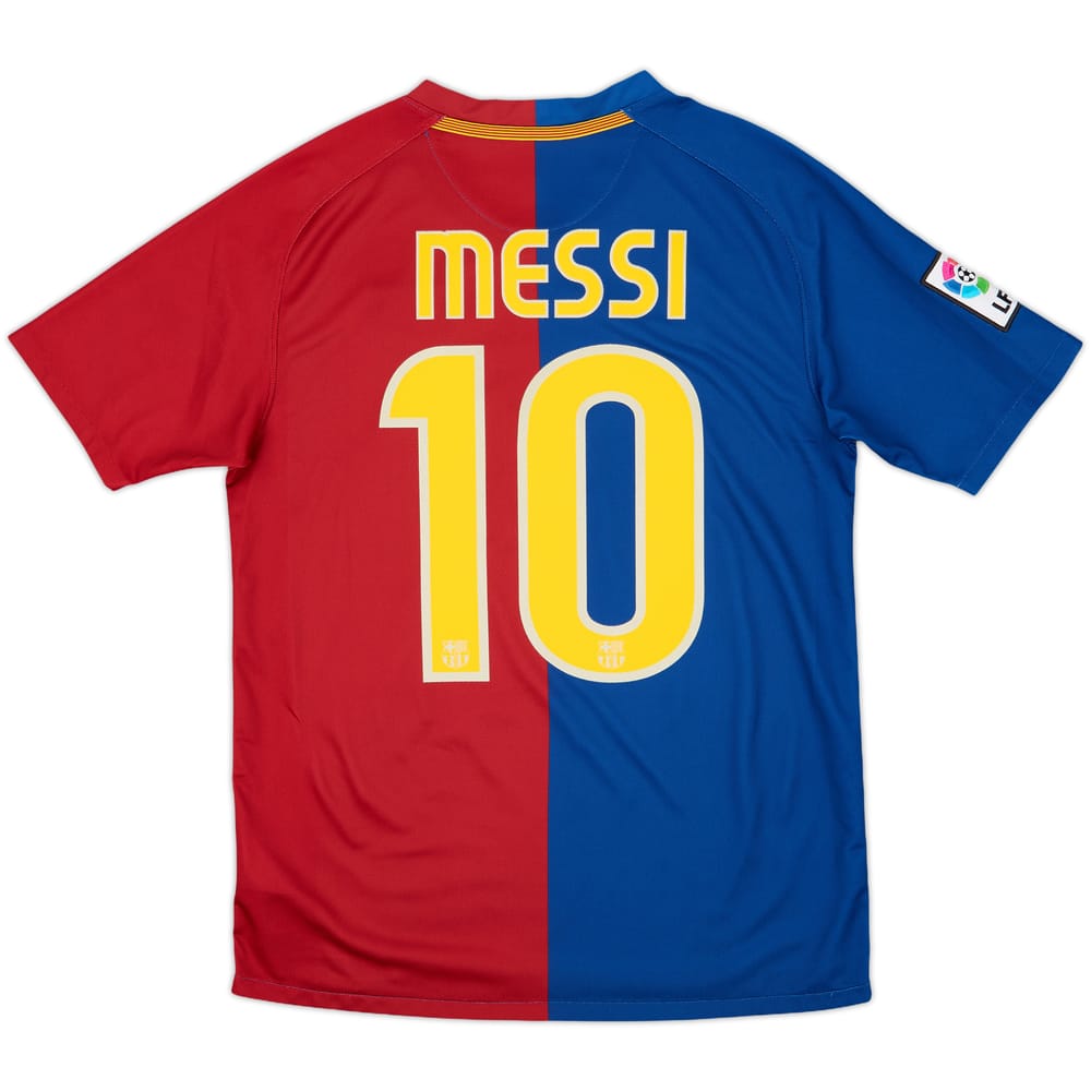 2008-09 Barcelona Home Shirt Messi #10 - 8/10 - (XL.Boys)
