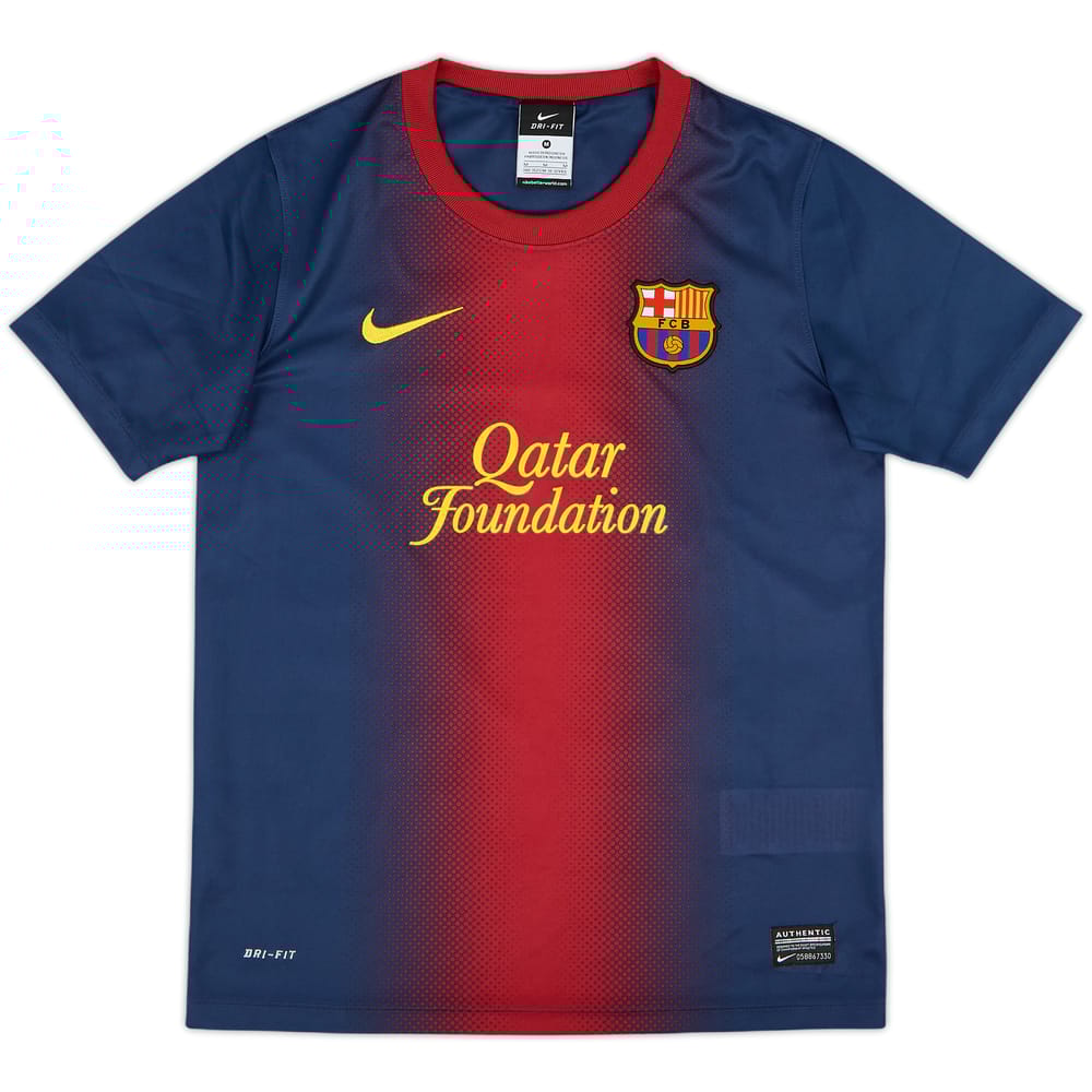 2012-13 Barcelona Basic Home Shirt - 10/10 - (M.Boys)