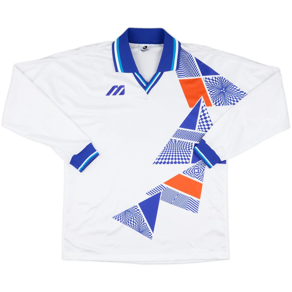 1993 Mizuno Template Home L/S Shirt (Yokohama Flugels) - 7/10 - (L)