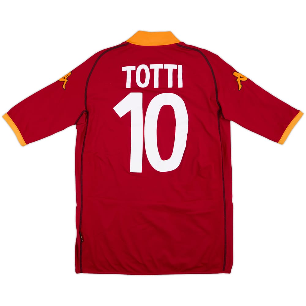 2002-03 Roma Home Shirt Totti #10 - 6/10 - (M)