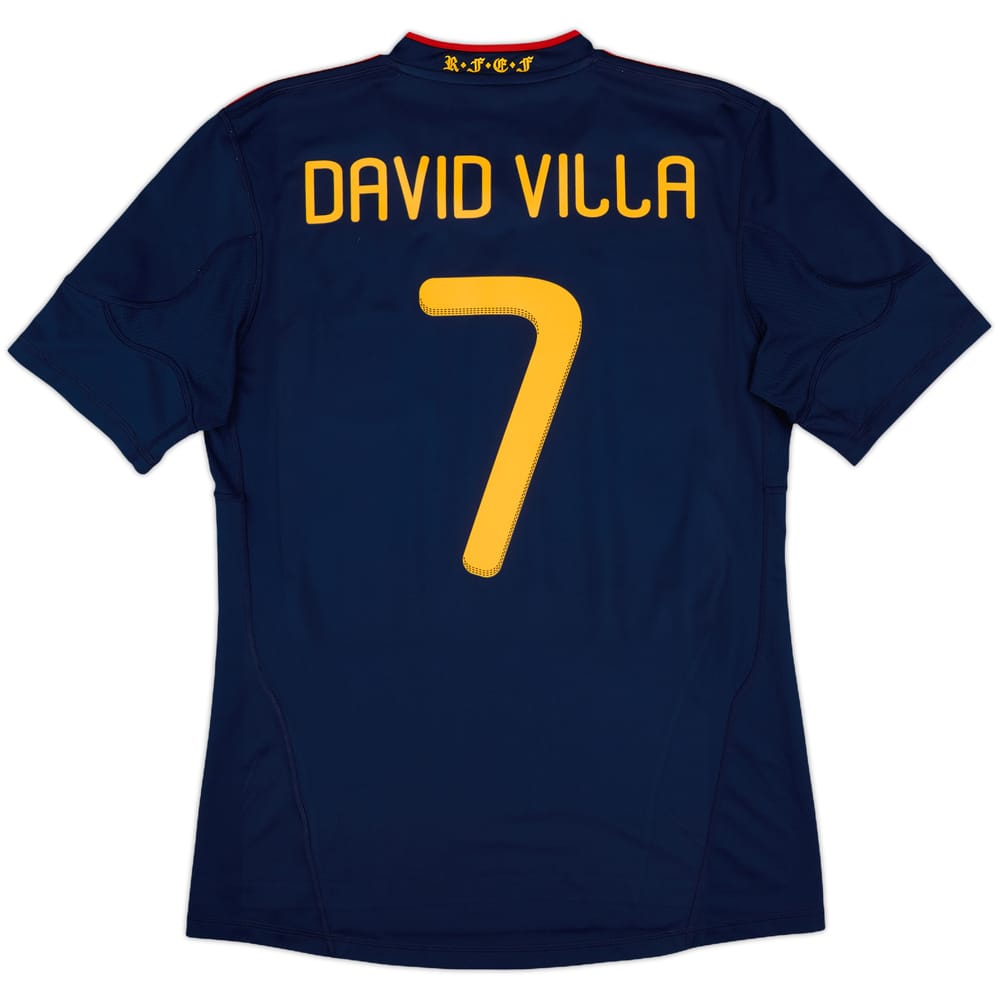 2010-11 Spain Away Shirt David Villa #7 - 8/10 - (M)