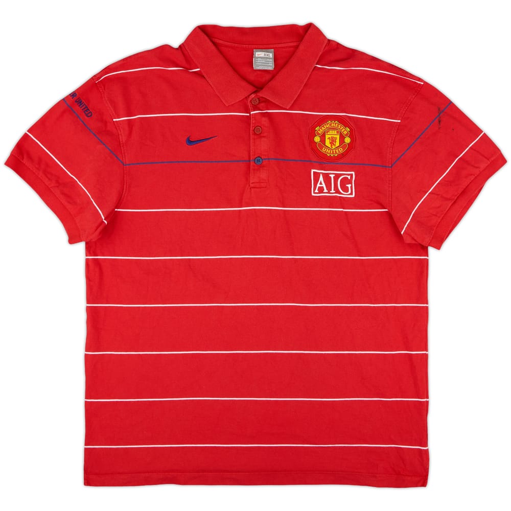 2008-09 Manchester United Nike Polo Shirt - 6/10 - (XXL)