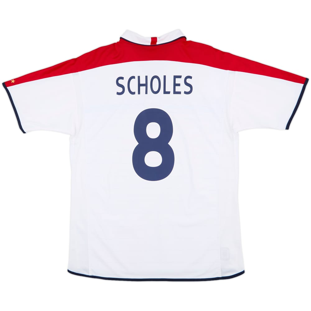 2003-05 England Home Shirt Scholes #8 - 10/10 - (XL)