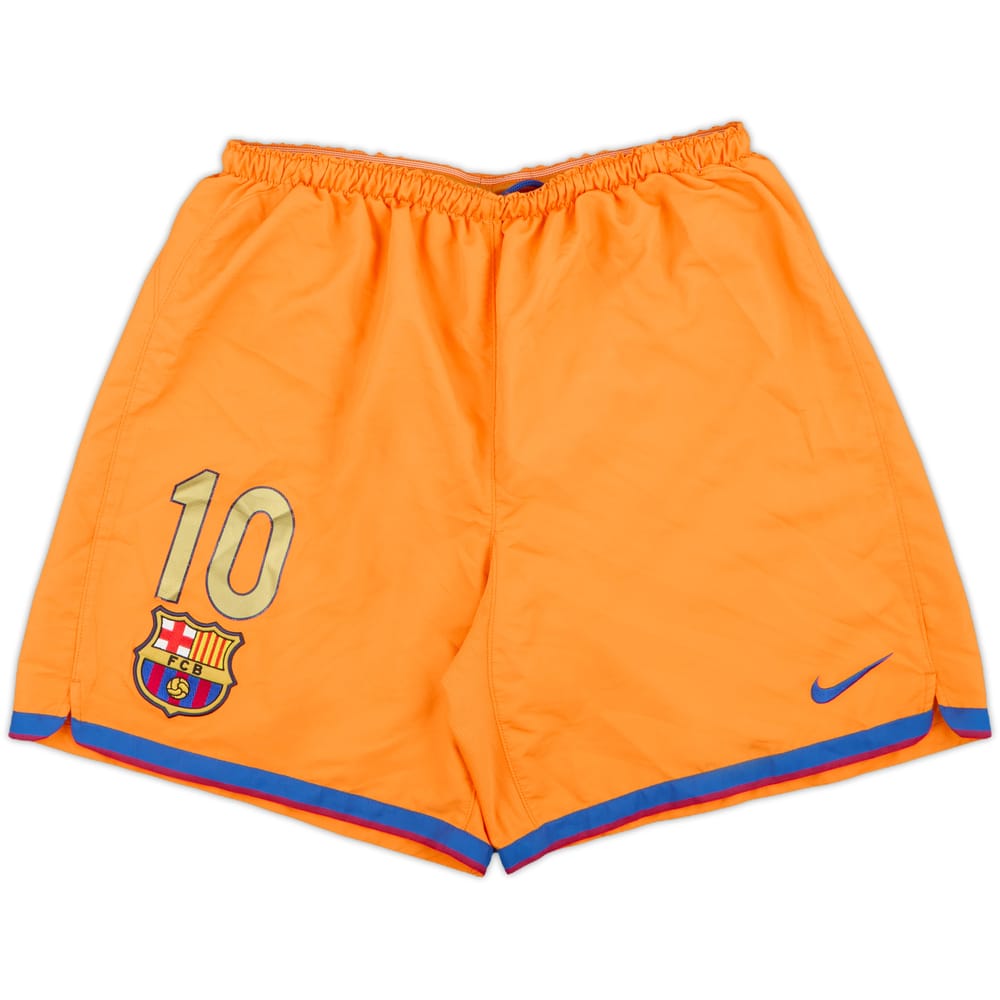 2006-07 Barcelona Away Shorts (Ronaldinho) #10 - 7/10 - (L)