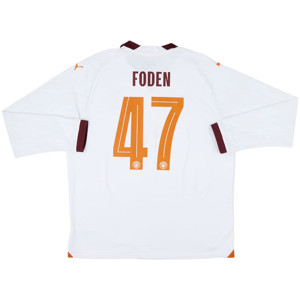 2023-24 Manchester City Away L/S Shirt Foden #47 - 6/10 - (XL)