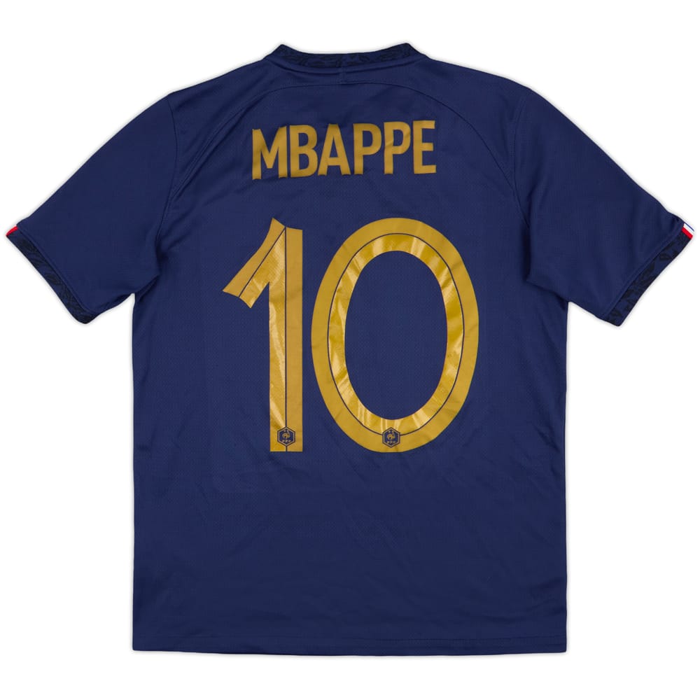 2022-23 France Home Shirt Mbappe #10 - 6/10 - (XL.Boys)