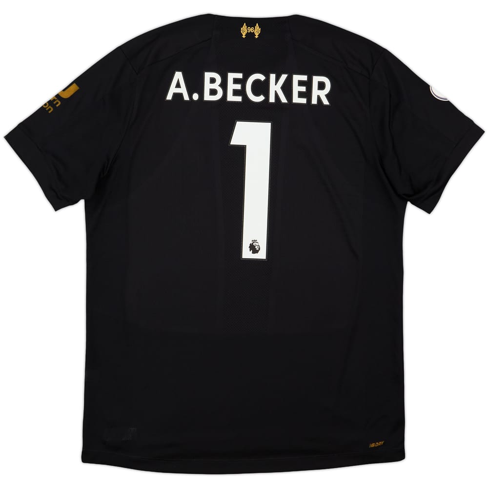 2019-20 Liverpool GK S/S Shirt A.Becker #1 - 6/10 - (L)