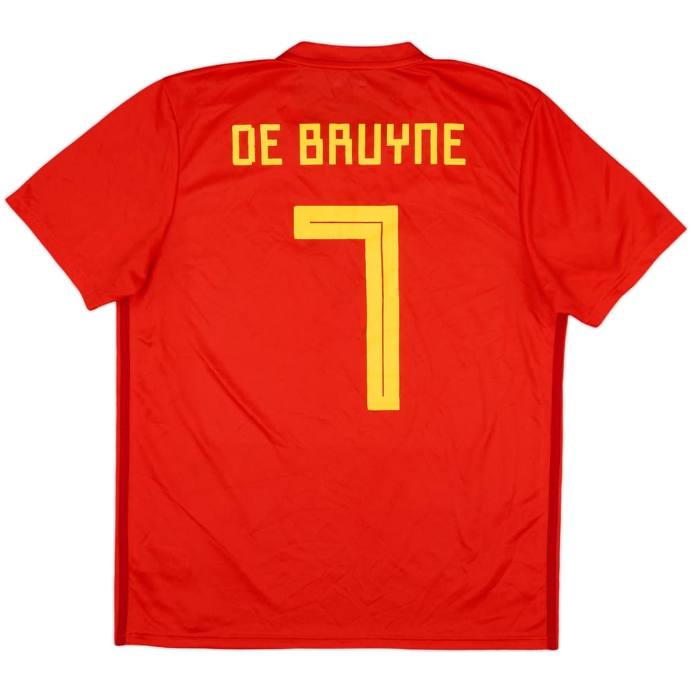 2018-19 Belgium Home Shirt De Bruyne #7 - 6/10 - (L)