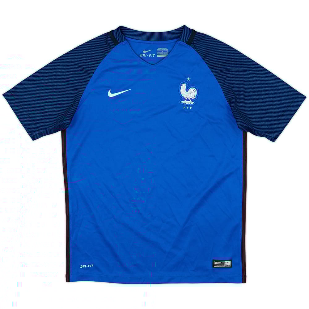 2014-15 France Home Shirt - 8/10 - (L.Boys)
