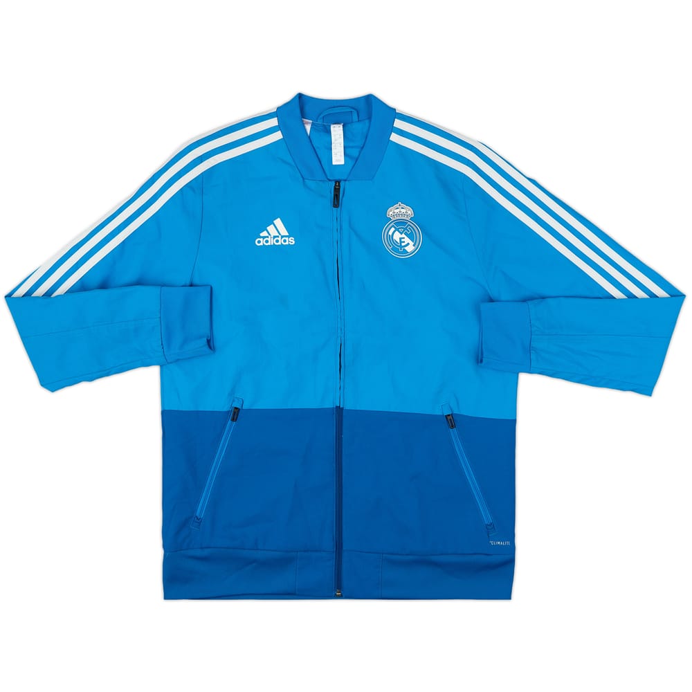 2018-19 Real Madrid adidas Track Jacket - 8/10 - (L.Boys)