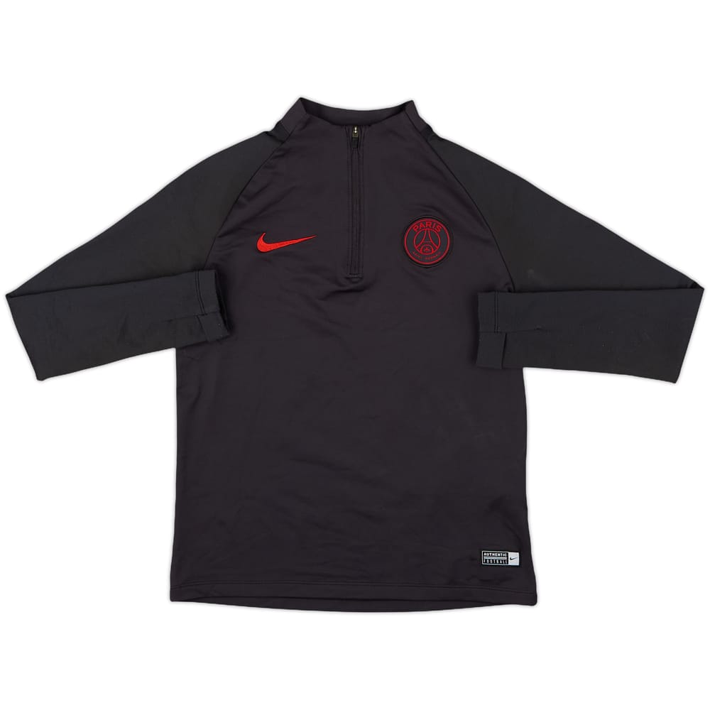 2019-20 Paris Saint-Germain Nike 1/4 Zip Training Top - 8/10 - (M.Boys)