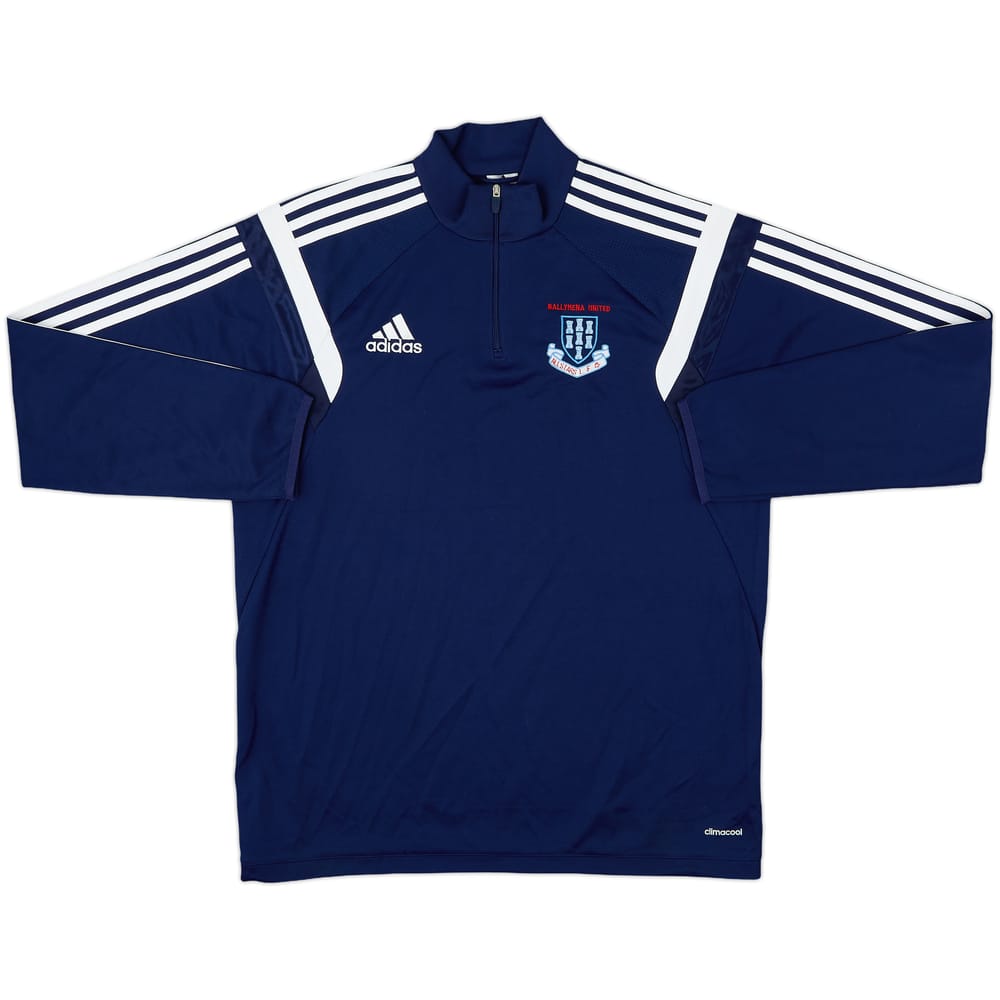 2014-15 Ballymena United adidas 1/4 Zip Training Top - 8/10 - (L)