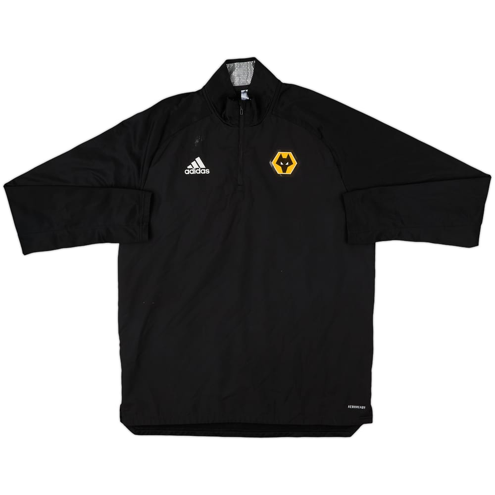 2020-21 Wolves adidas Staff Issue 1/4 Zip Drill Top - 6/10 - (L)