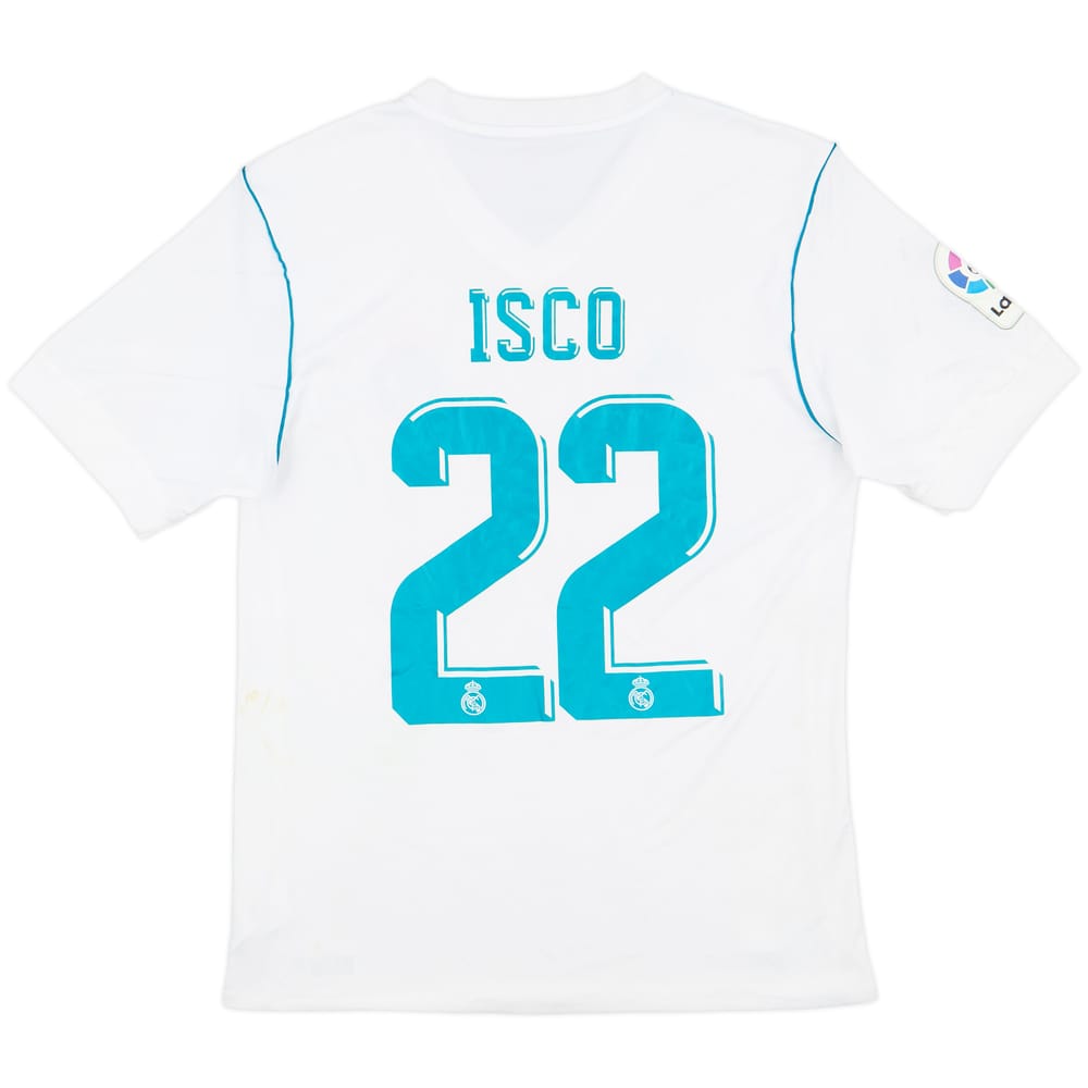 2017-18 Real Madrid Home Shirt Isco #22 - 9/10 - (S)