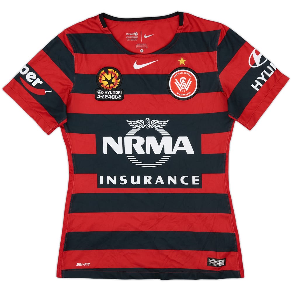2015-16 Western Sydney Wanderers Home Shirt - 10/10 - (Women's S)