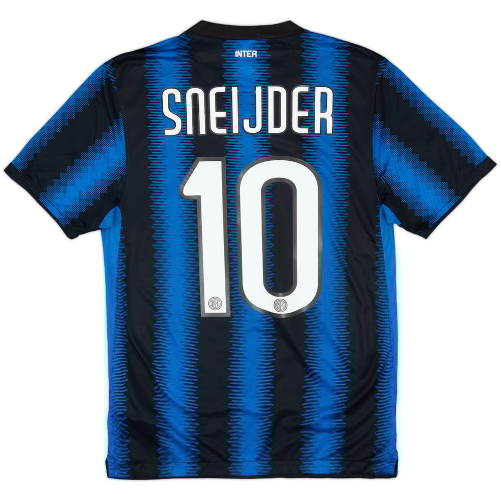 2010-11 Inter Milan Home Shirt Sneijder #10 - 8/10 - (S)
