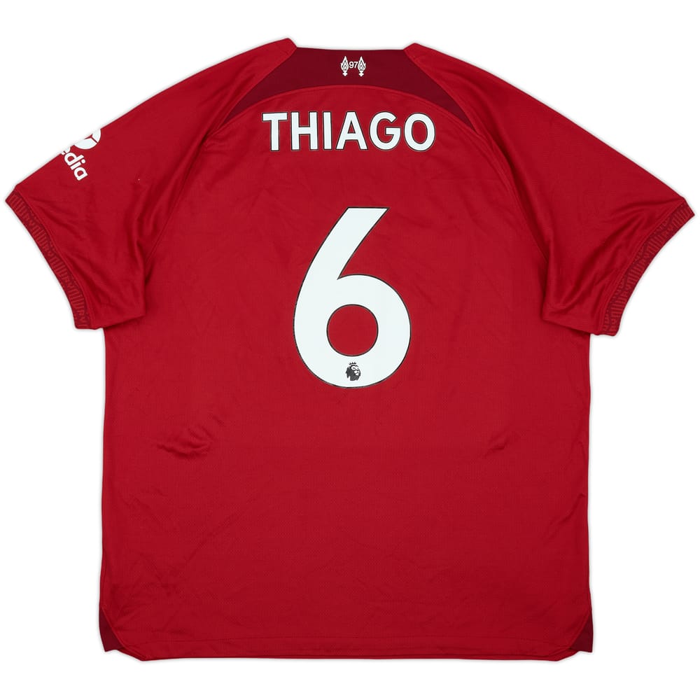 2022-23 Liverpool Home Shirt Thiago #6 - 8/10 - (XL)