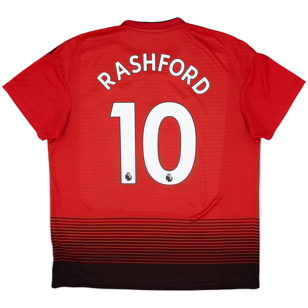 2018-19 Manchester United Home Shirt Rashford #10 - 7/10 - (XL)