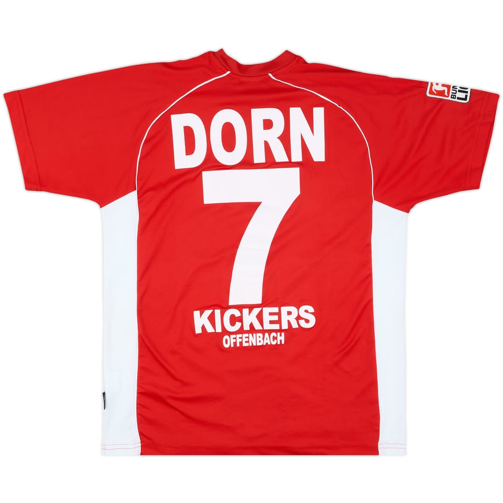 2005-06 Offenbacher Kickers Match Issue Signed Home Shirt Dorn #7
