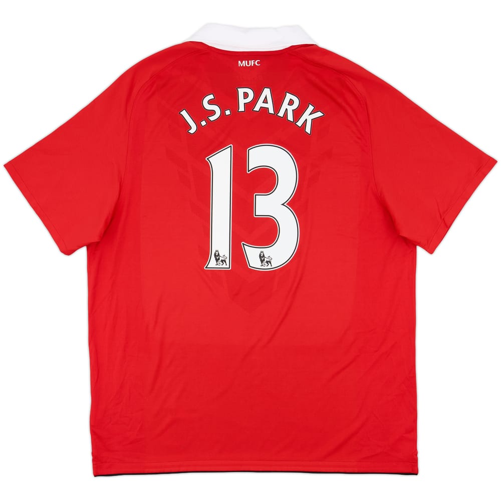 2010-11 Manchester United Home Shirt J.S.Park #13 (XL)