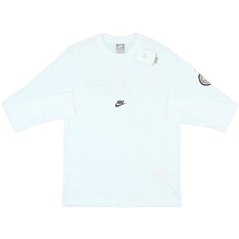 2009-10 Inter Milan Nike Cotton L/S Tee (M)