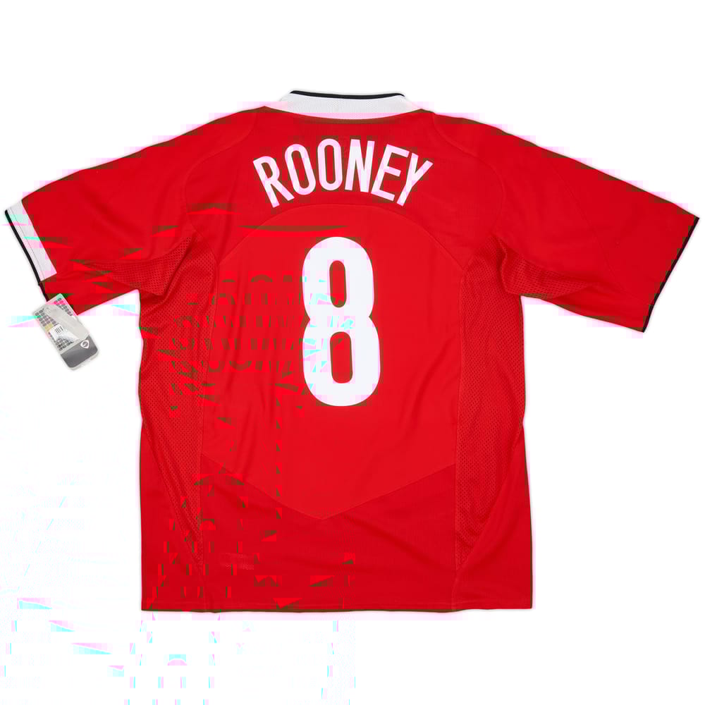 2004-06 Manchester United Home Shirt Rooney #8 (XL)