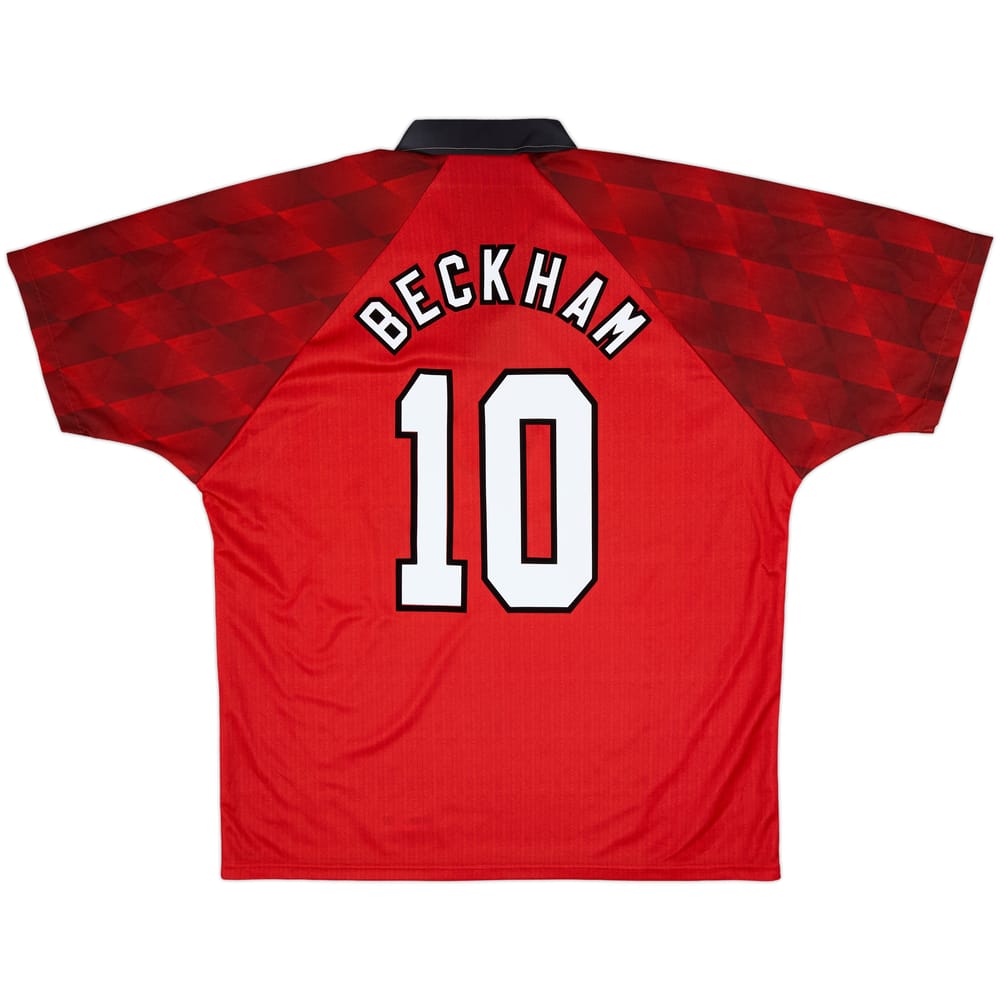1996-98 Manchester United Home Shirt Beckham #10 (XL)