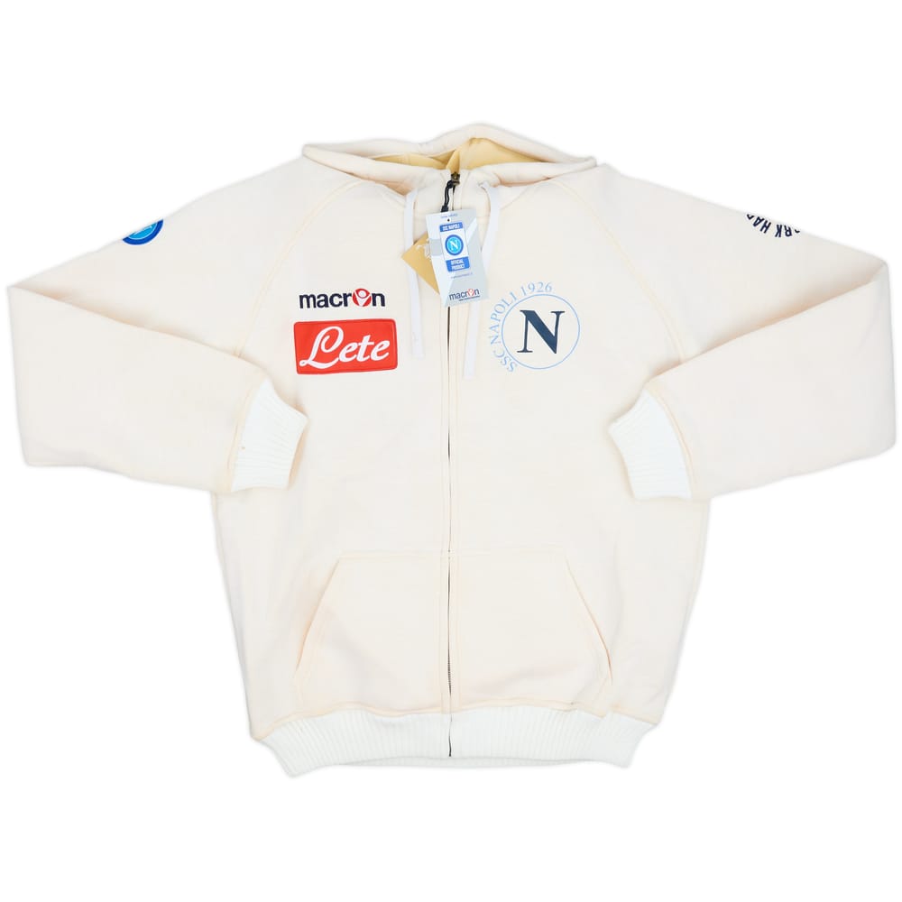 2009-10 Napoli Macron Hooded Track Jacket (L)