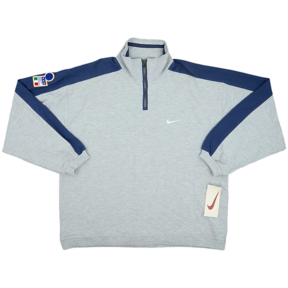 1996-97 Italy Nike 1/4 Zip Polo Shirt (XL)