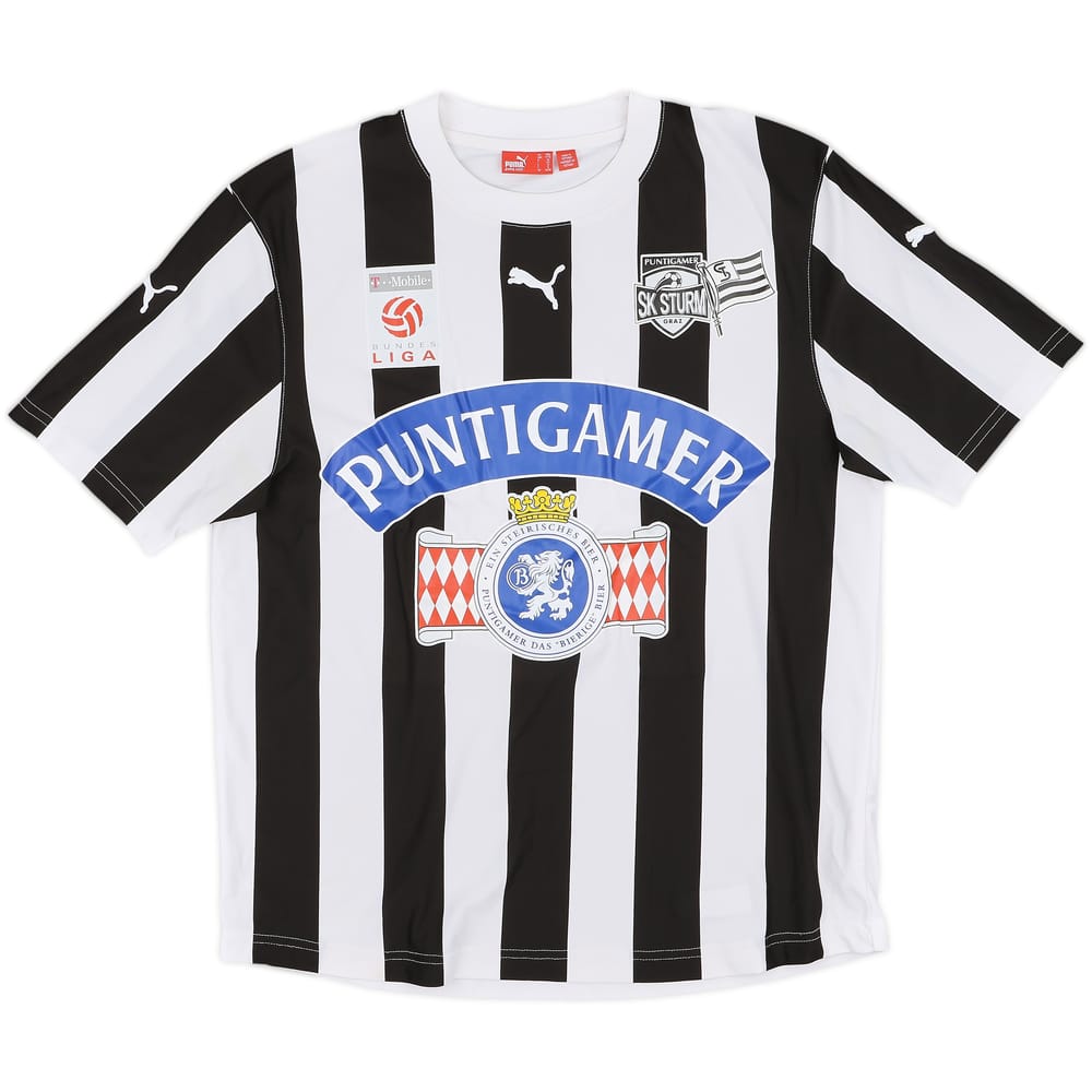 2007-08 Sturm Graz Signed Home Shirt - 8/10 - (XL.Boys)
