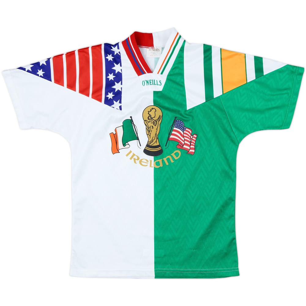 1994 Ireland O'Neills World Cup Training Shirt - 9/10 - (L.Boys)