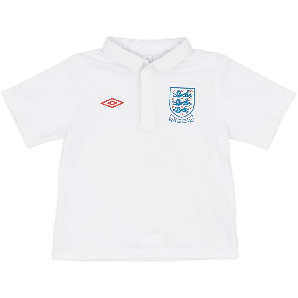 2010-11 England Home Shirt - 9/10 - (4-5 Years)